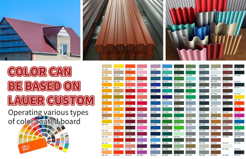 SGCC/SPCC Colored corrugated steel plate