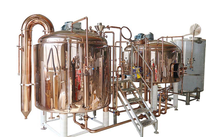 Двухсосудная пивоварня из меди объемом 1000 л