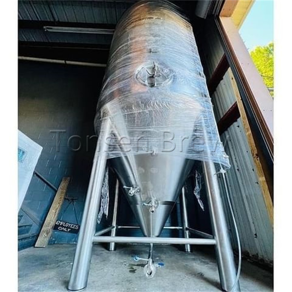 El fermentador de 80bbl llegó a EE. UU. amo a este grandullón!!!
