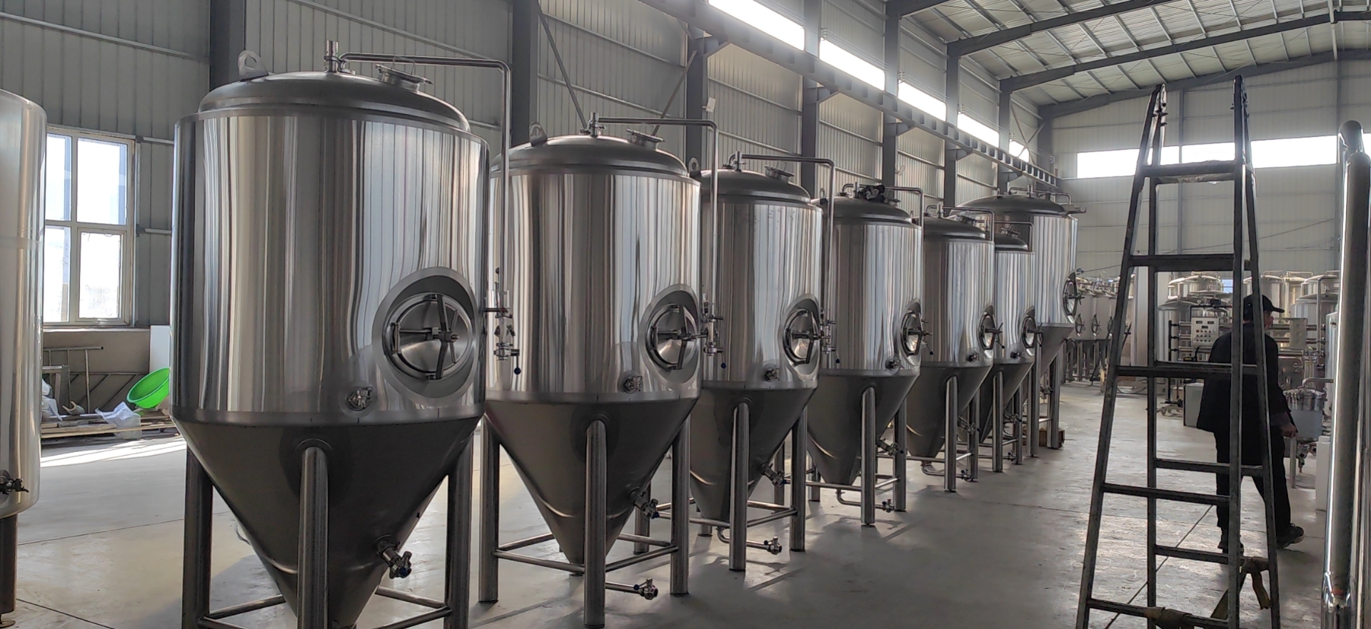 Tonsen se enfoca en varios sistemas y proyectos de elaboración de cerveza...