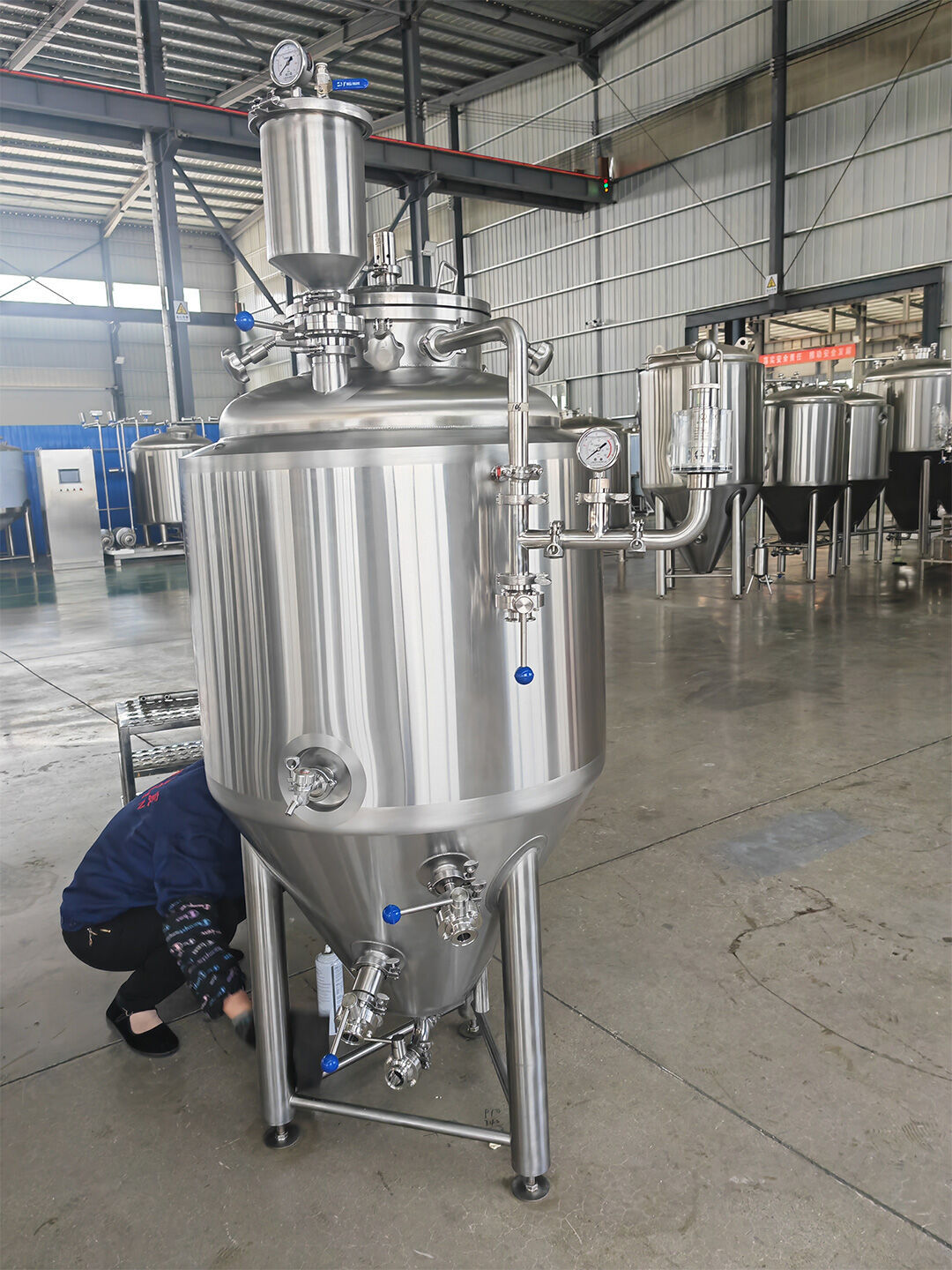 Se enviará el tanque de fermentación 200L del fermentador con camisa cónica de cerveza SUS 304.