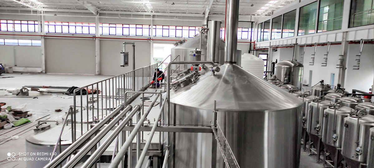 Detalles de la cervecería de 5000l de la construcción de la cervecería por Tonsen