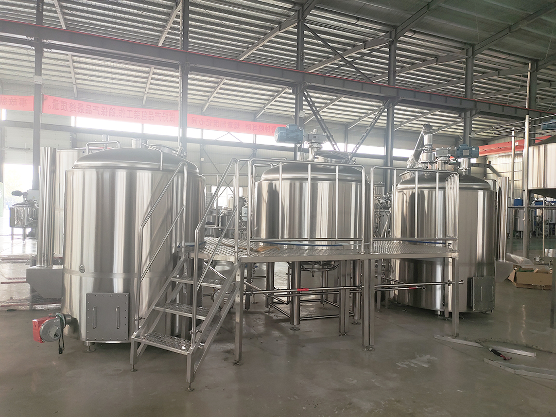 Sistema de cervecería ambiental de fuego directo de 1000l