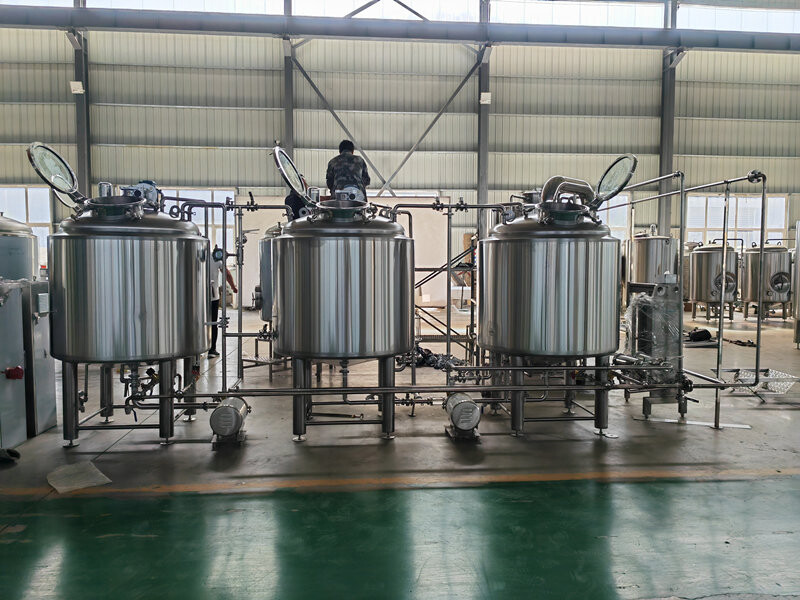 Salle de brassage à trois cuves 500L