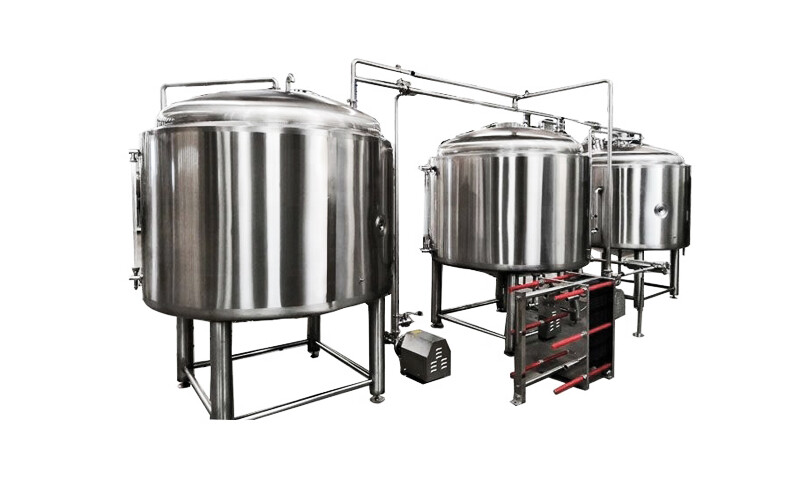Salle de brassage à trois cuves 1500L