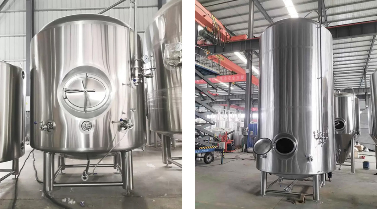 Cuves à bière brillantes