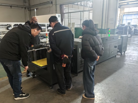 3 Customized PRO Automatic UV Coating Machine Delivers Excellent Performance in Customer Acceptance Test
