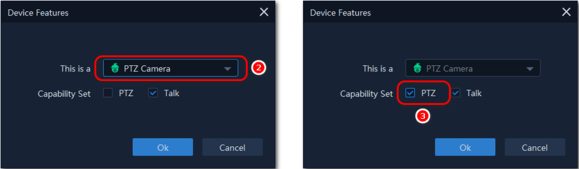 Why my PTZ Camera showing PTZ Control (Not Support) in the VMS-6100?