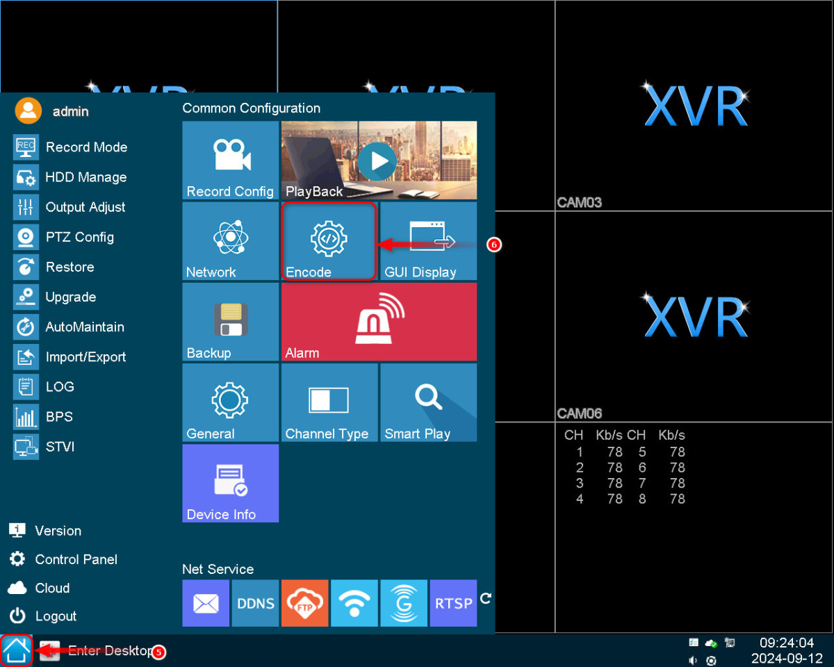 How to setup audio in the XVR?