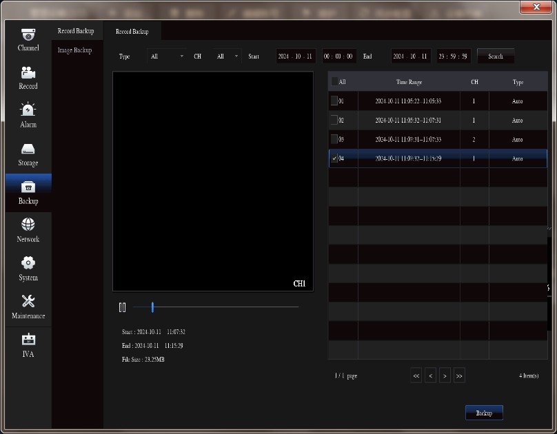 How to copy video files to flash disk on NVR