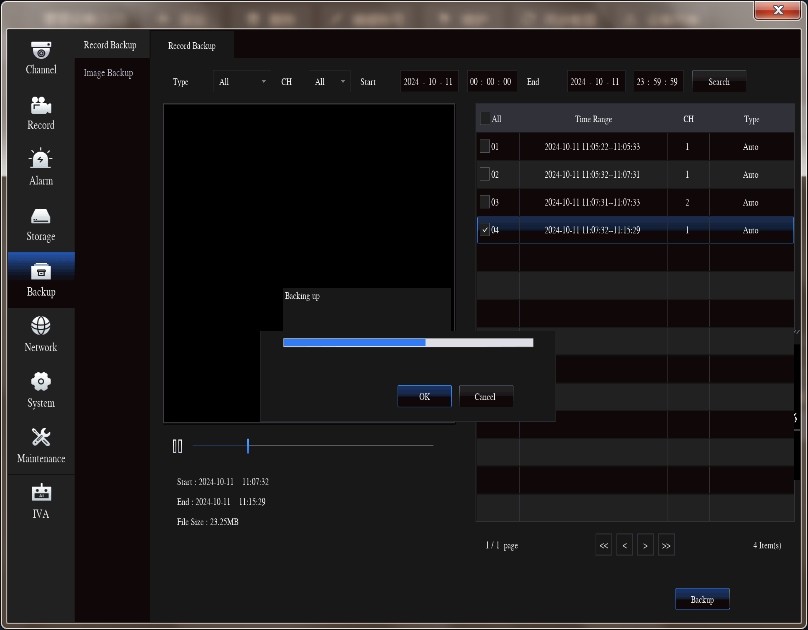 How to copy video files to flash disk on NVR