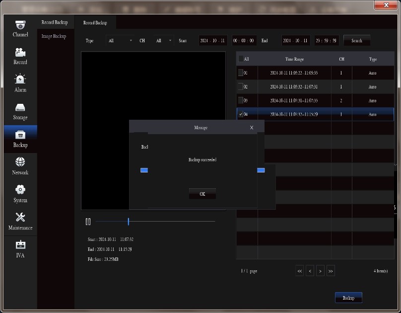 How to copy video files to flash disk on NVR