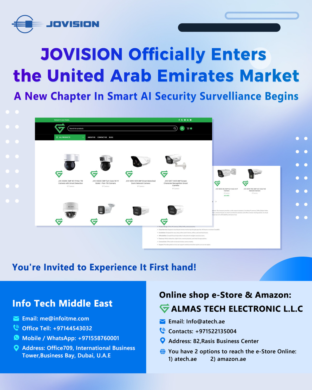 20250617-阿联酋海报 JOVISION Officially Enters the UAE Market, Ushering in a New Era of Smart Security