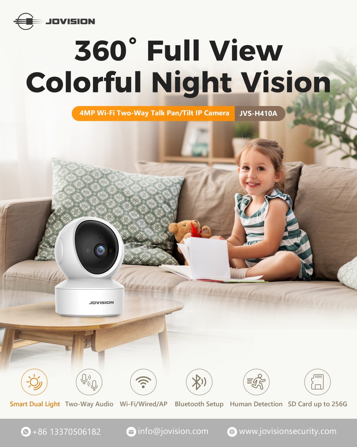 4MP Wi-Fi Two-Way Talk Pan/Tilt IP camera