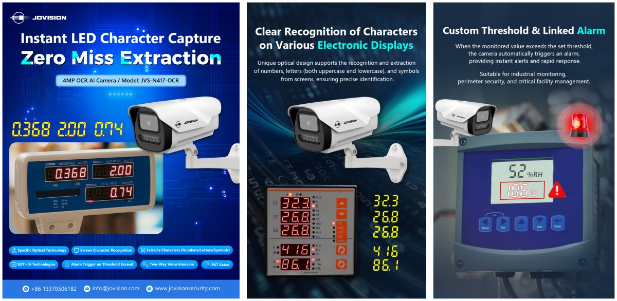 4.0MP Optical Character Recognition Extract Network Camera