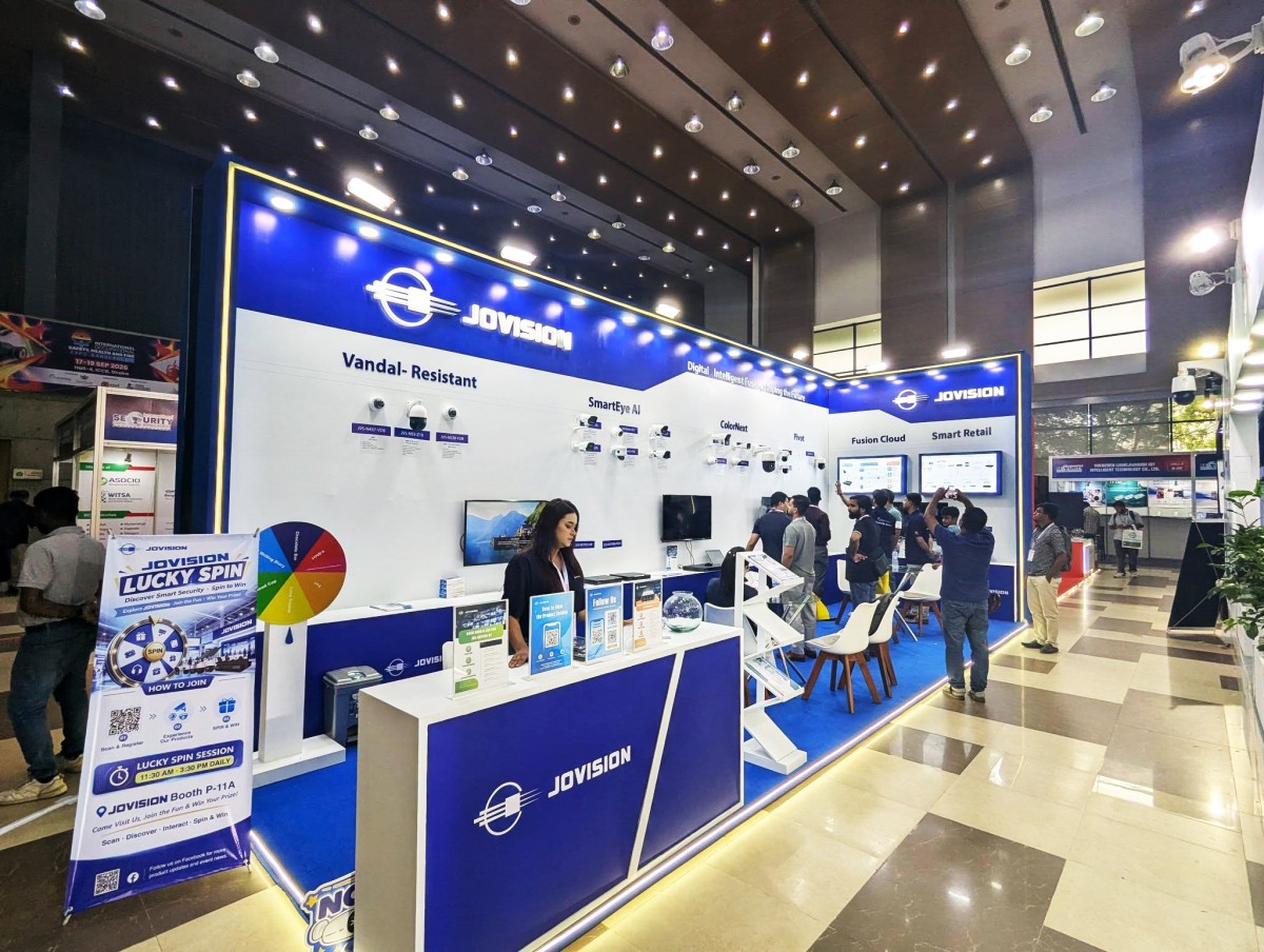 展区整体视角 JOVISION Shines at Bangladesh Security Expo, Mesmerizing Attendees with AI Smart Security Solutions