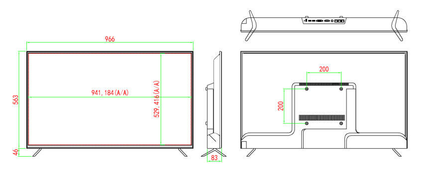 43'' LED Monitor