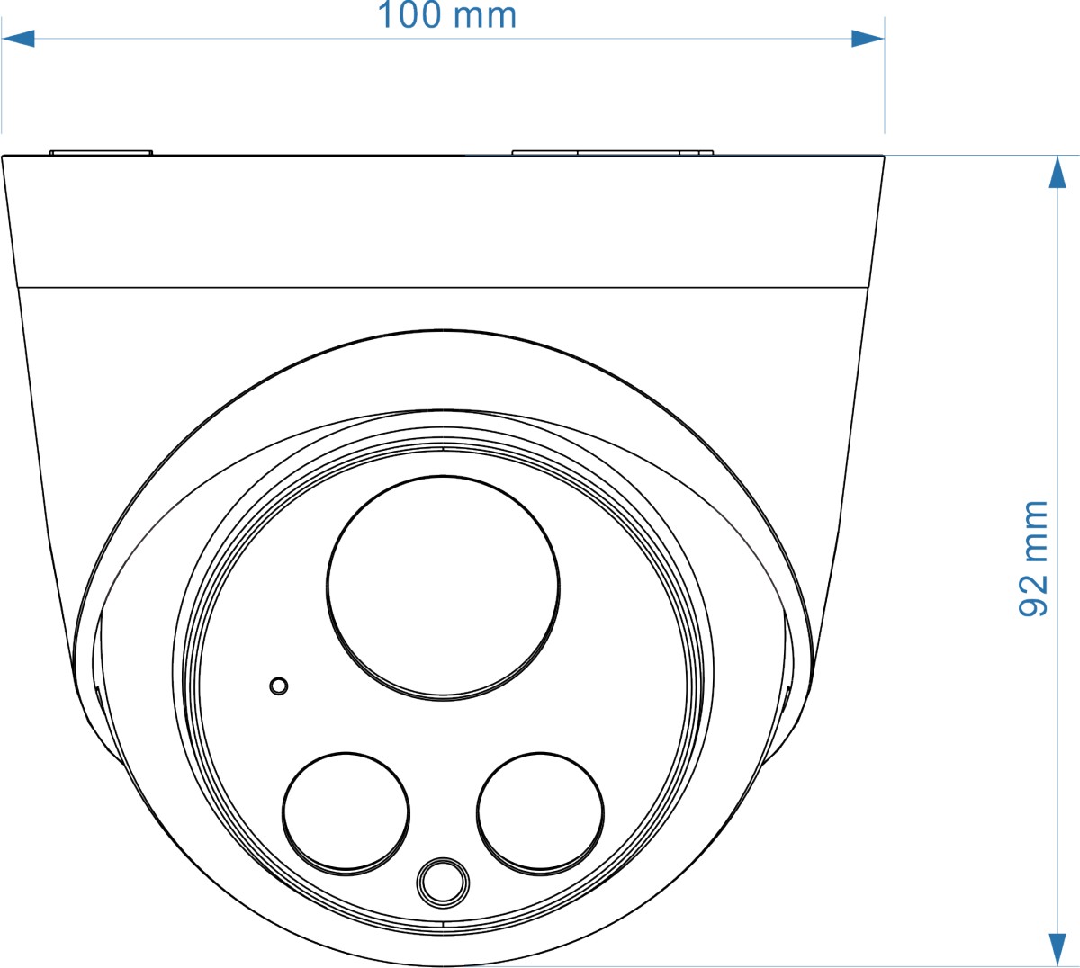 3MP Dome Starlight Audio PoE IP Camera