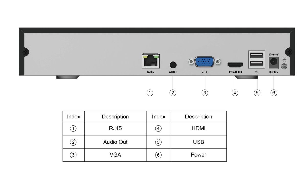 6CH H.265 NVR