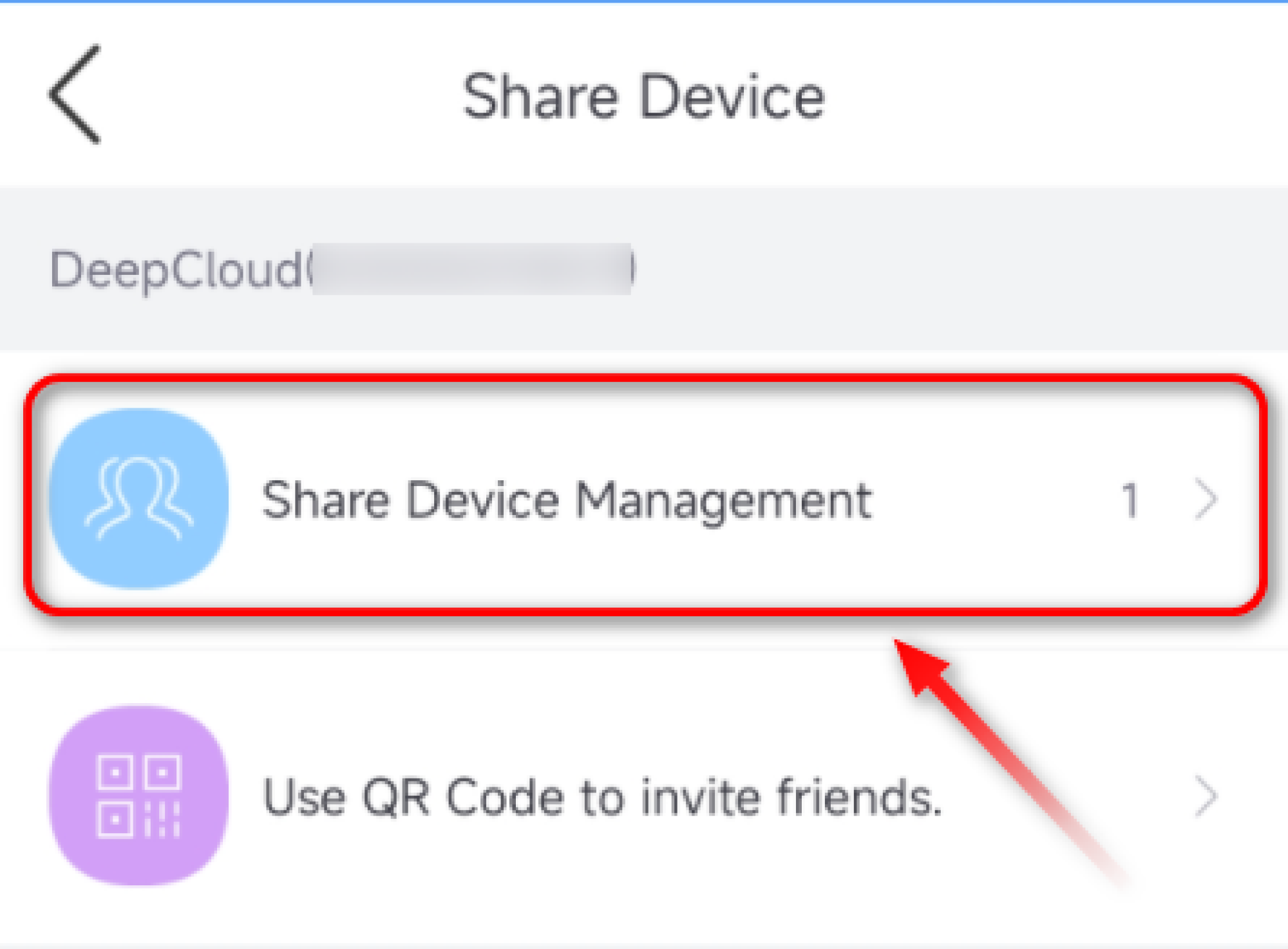How to share the devices to other users?