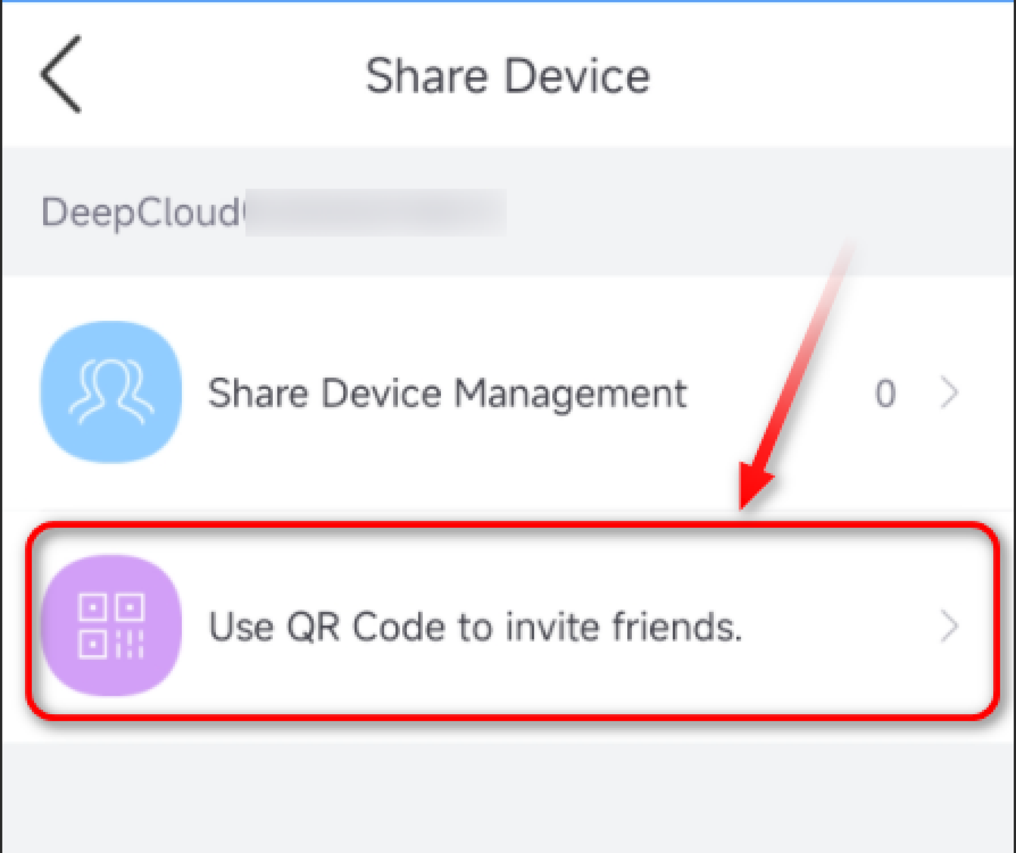 How to share the devices to other users?