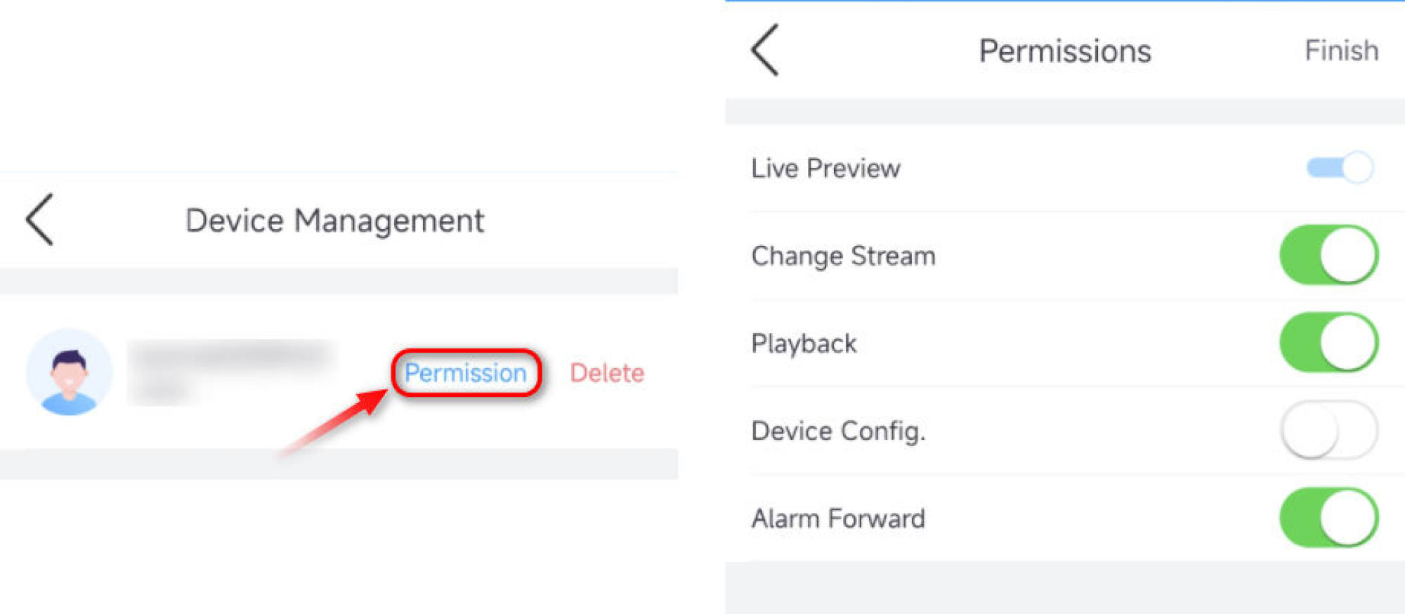 How to share the devices to other users?