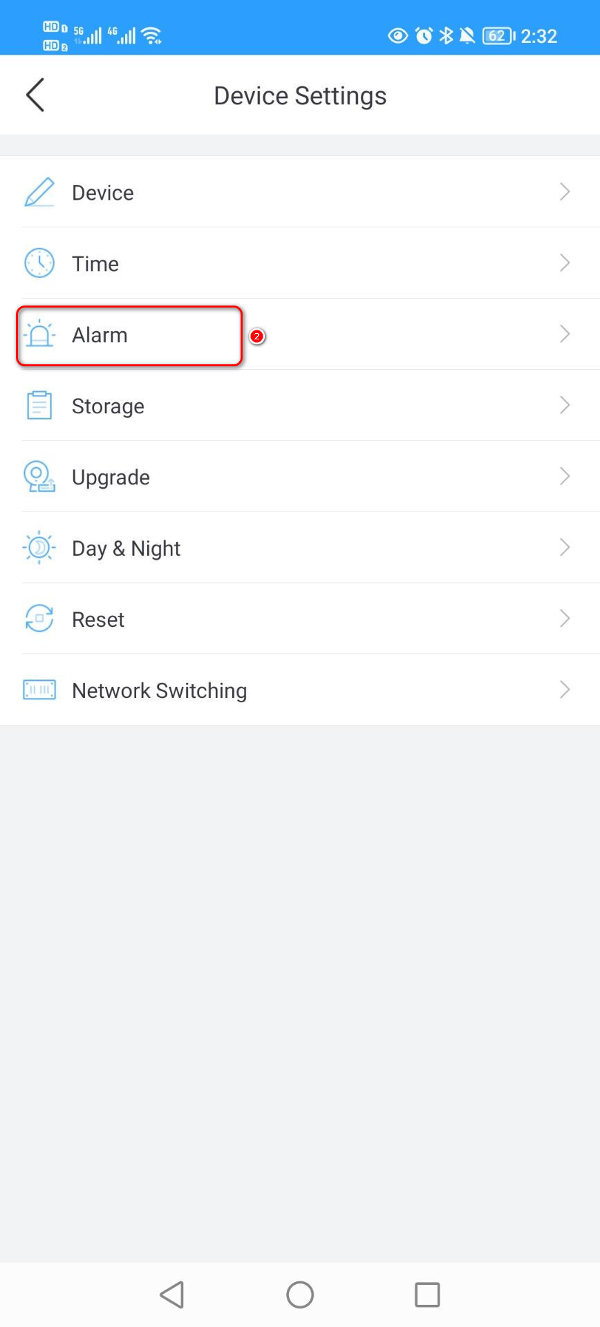 How to set a custom sound alarm for the IP Camera from CloudSEE Int'l Pro App?