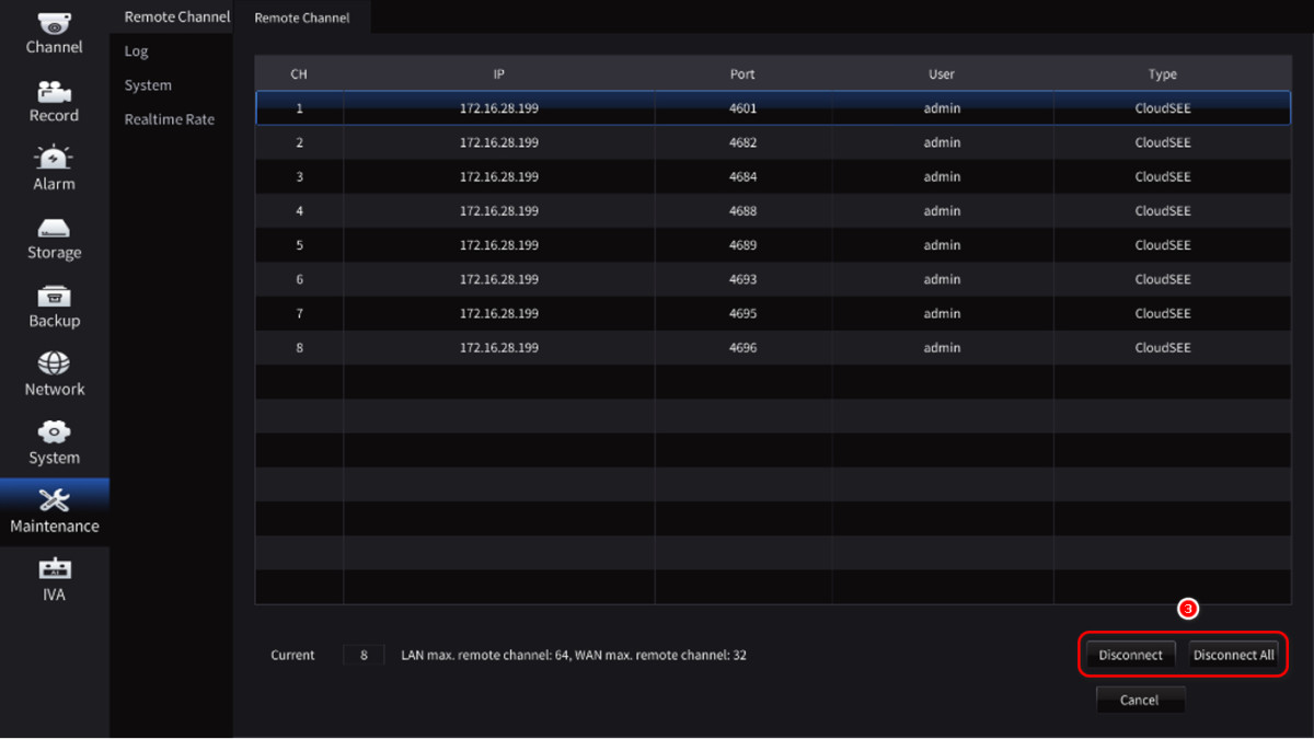 Why the CloudSEE Int’l Pro  showing “Remote Connection Limit!”?