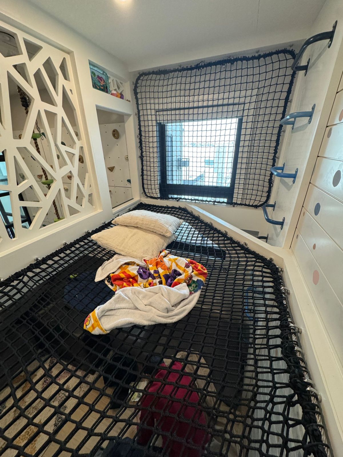 indoor-home-trampoline-multi-age-use Family Indoor Trampoline Space for Active Home Living