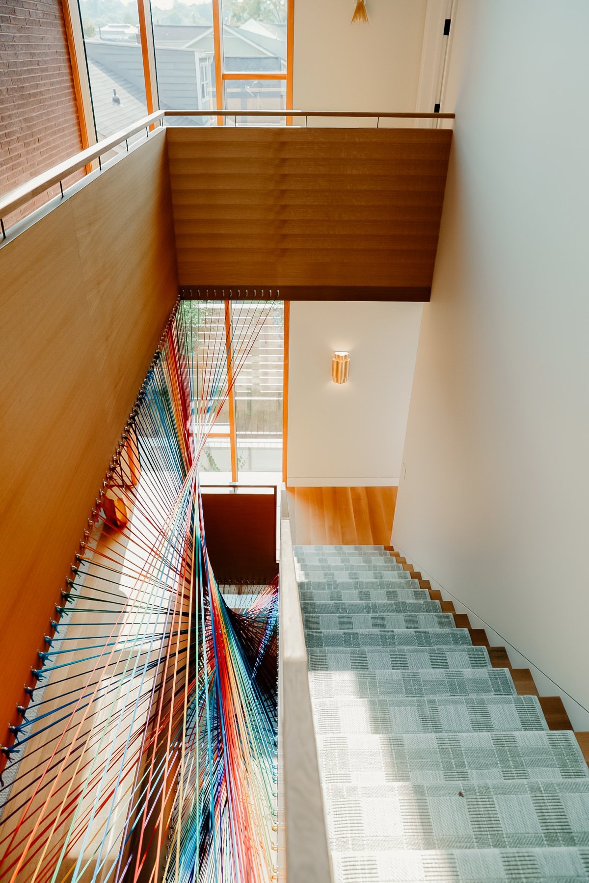 10 Stairwell art installation