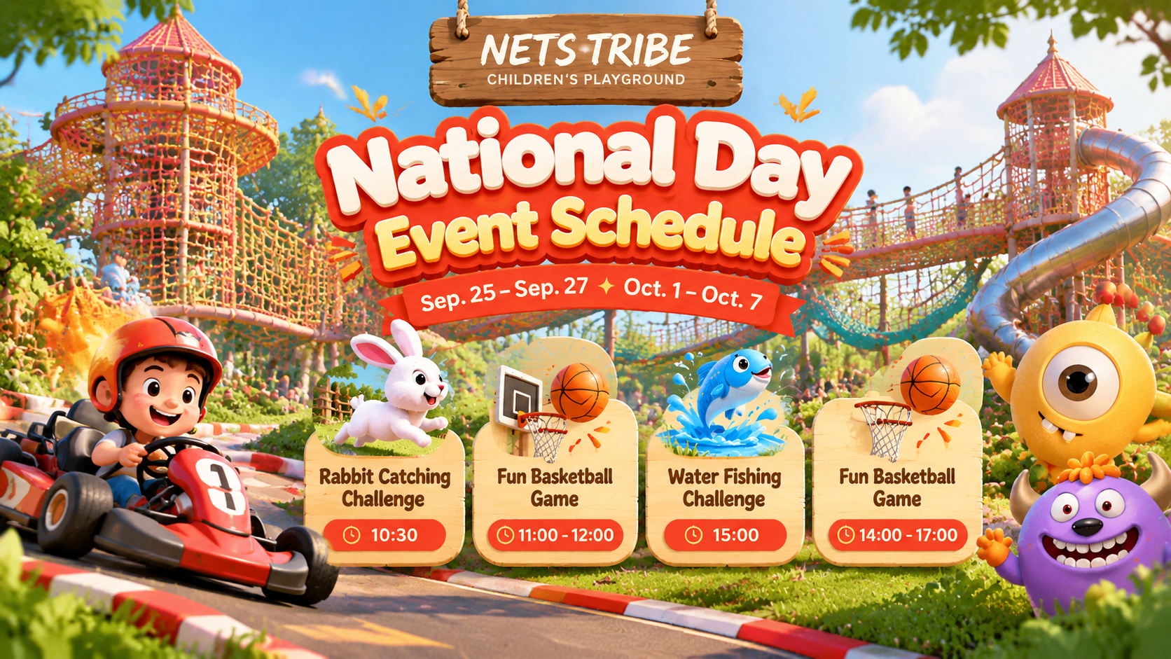 Nets Tribe Invites Families to Experience Its Self-Developed Children’s Playground During Holiday Season Nets Tribe Invites Families to Experience Its Self-Developed Children’s Playground During Holiday Season