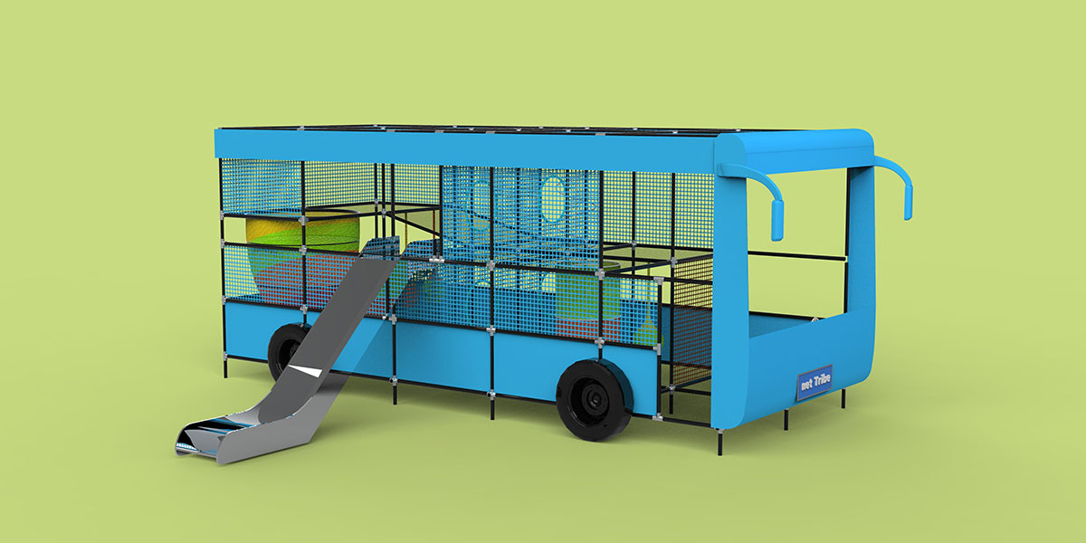 City Buses Trampoline
