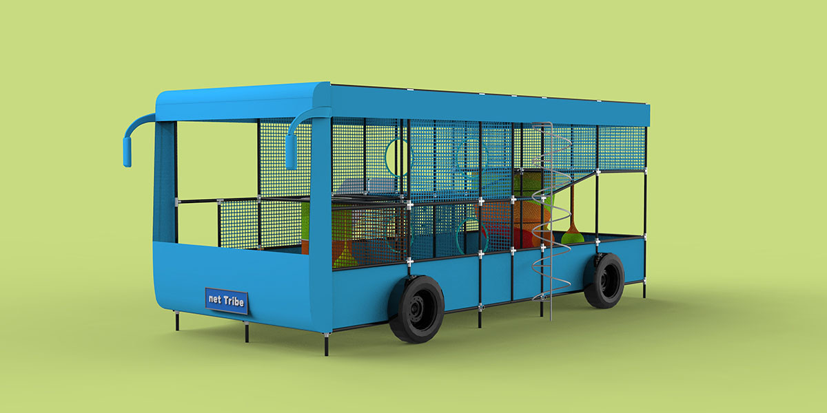 City Buses Trampoline
