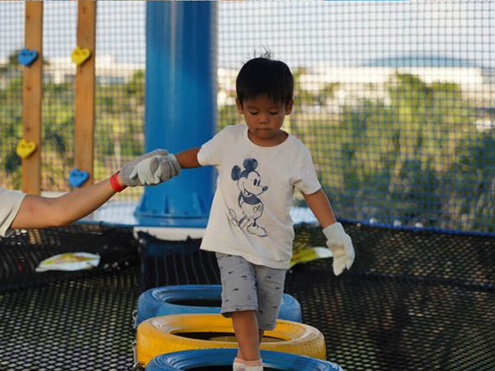 Chura Net Park Trampoline Park in Okinawa, Japan