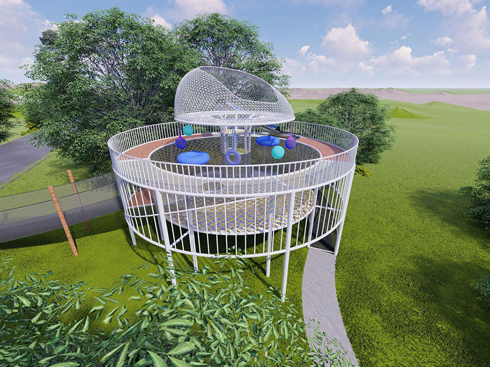 Yueyang Dongting Lake Town Planet Paradise view platform