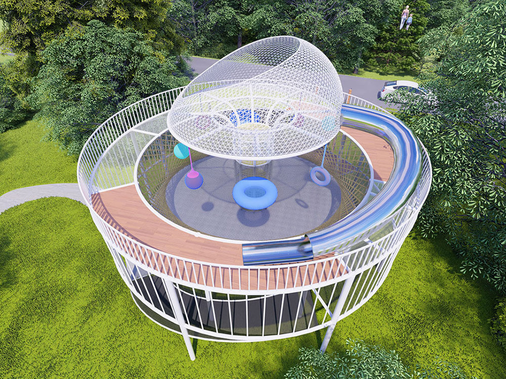 Yueyang Dongting Lake Town Planet Paradise view platform