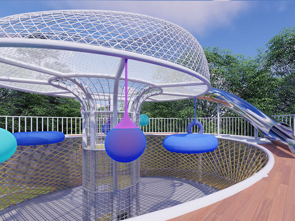 Yueyang Dongting Lake Town Planet Paradise view platform