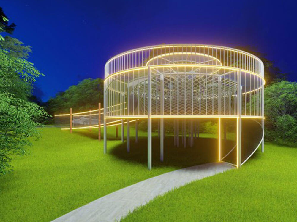 Yueyang Dongting Lake Town Planet Paradise view platform