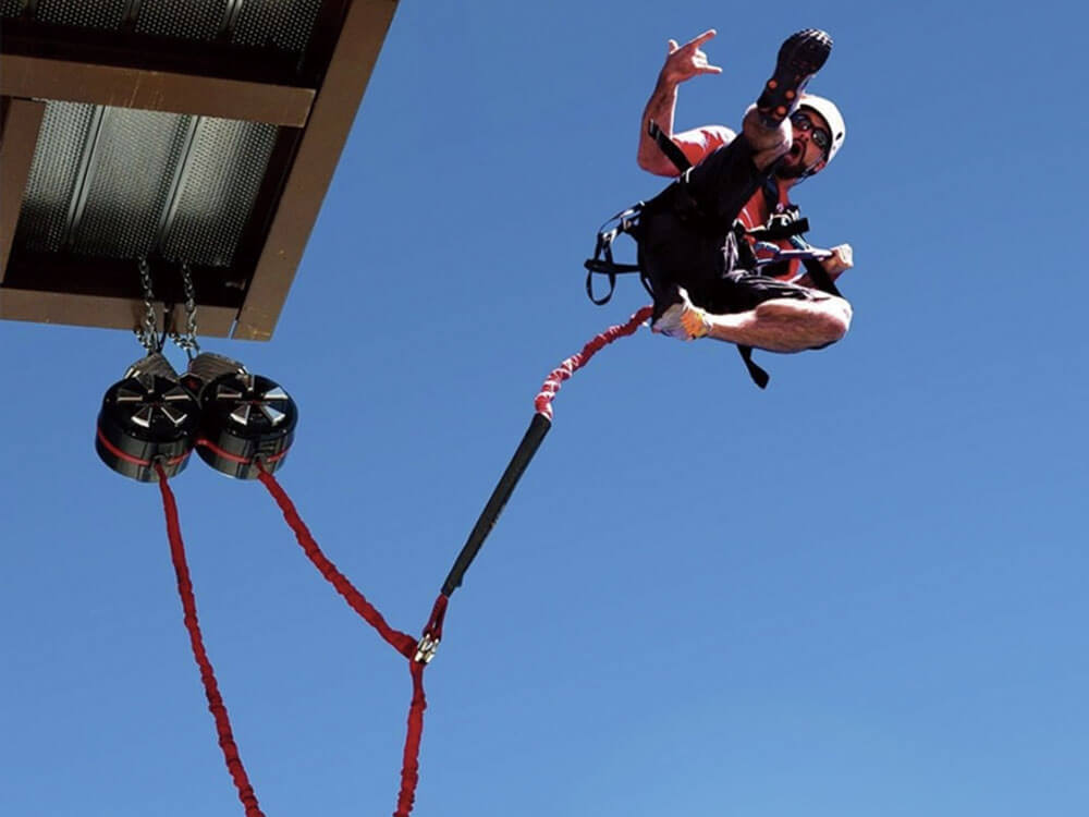 Cordless bungee jumping