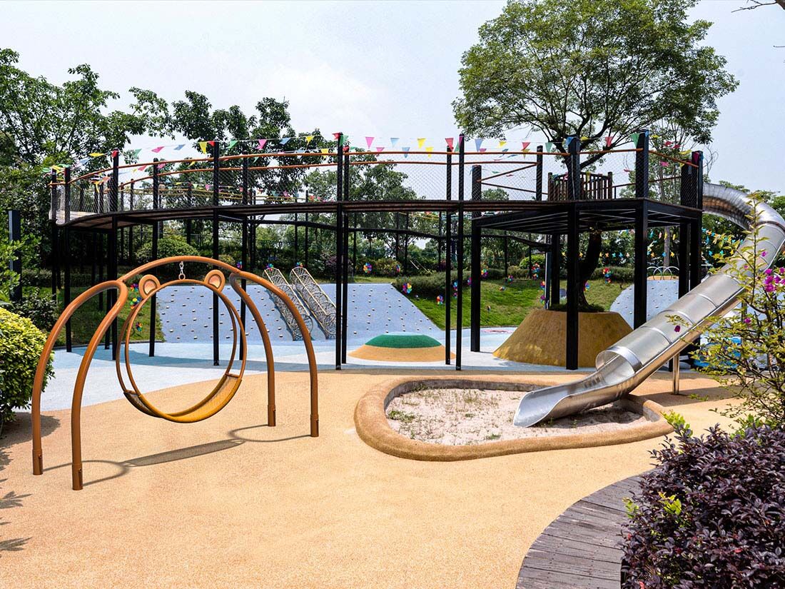 Park swing set