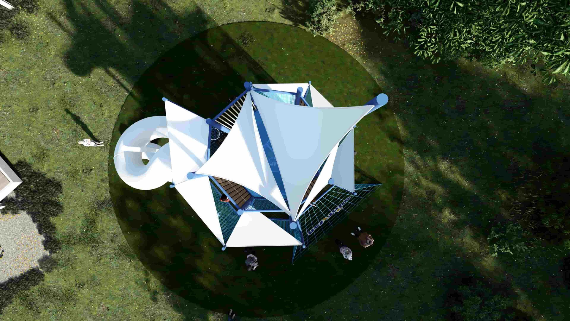 Stereoscopic Trampoline