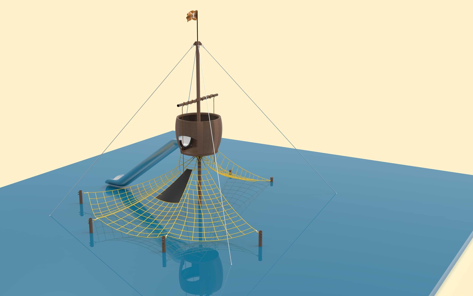 Pirate ship climbing equipment