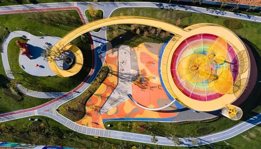 Rainbow Station in Yungu Town, Kunming, Yunnan