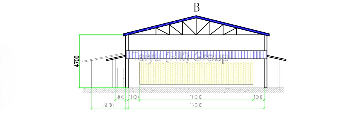 50000 layer chicken house drawing (6)
