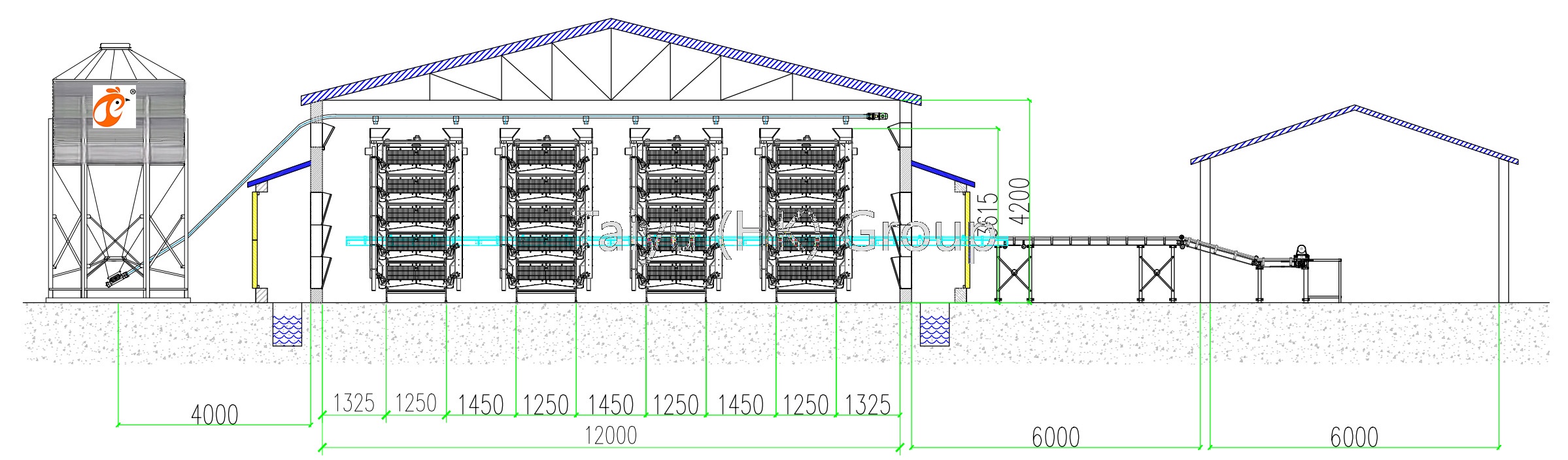 poultry house size and drawing (2)