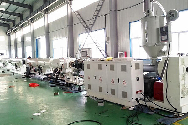 Design analysis of plastic pipe extruder production line
