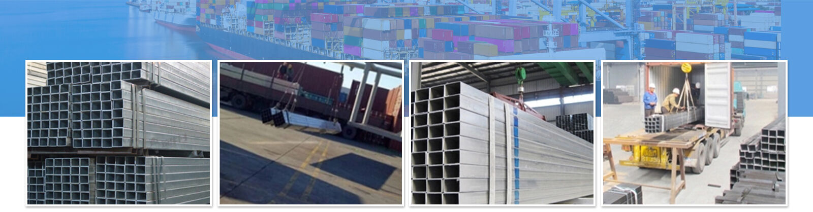 包装发货.jpg China S235JR Galvanized square pipe