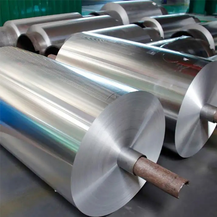Various widths of aluminium foil