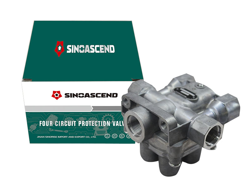 Four-circuit protection valve