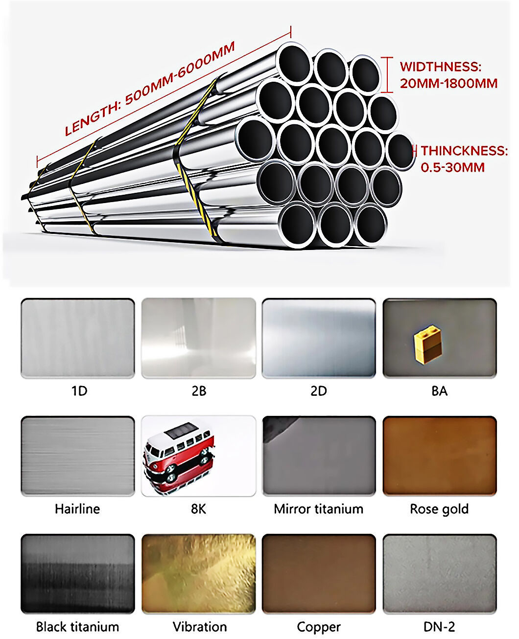 Stainless Steel Pipes / Tubes (Round, Square, Oval; Seamless, Welded)